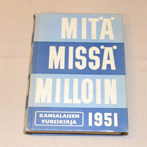 Mitä Missä Milloin 1951 (1.p)
